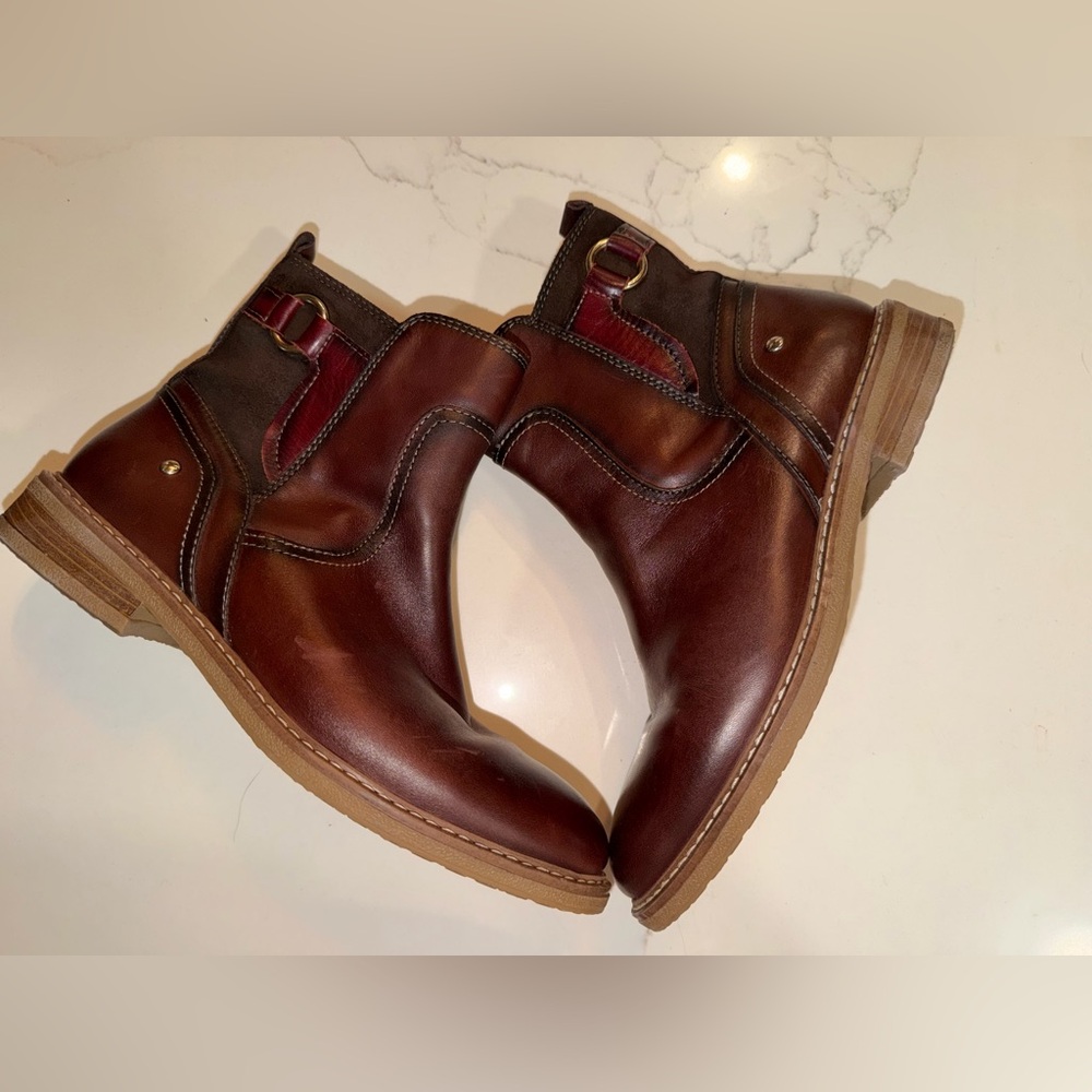 PIKOLINOS women Chukka Boots in Chestnut and Burgundy - Picture 4 of 16